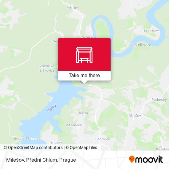Milešov, Přední Chlum map