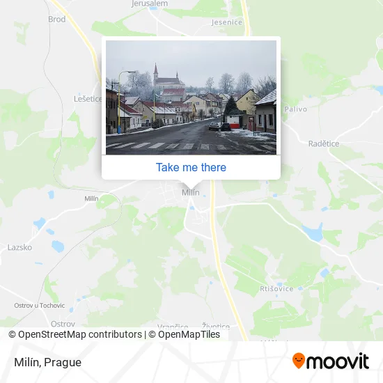 Карта Milín