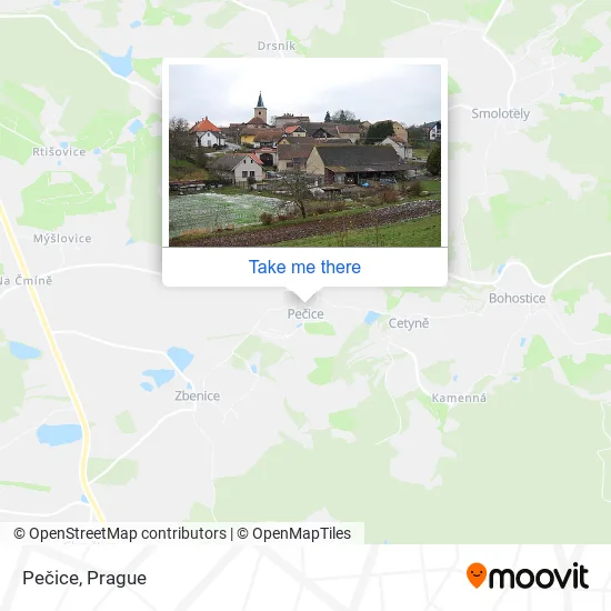 Карта Pečice