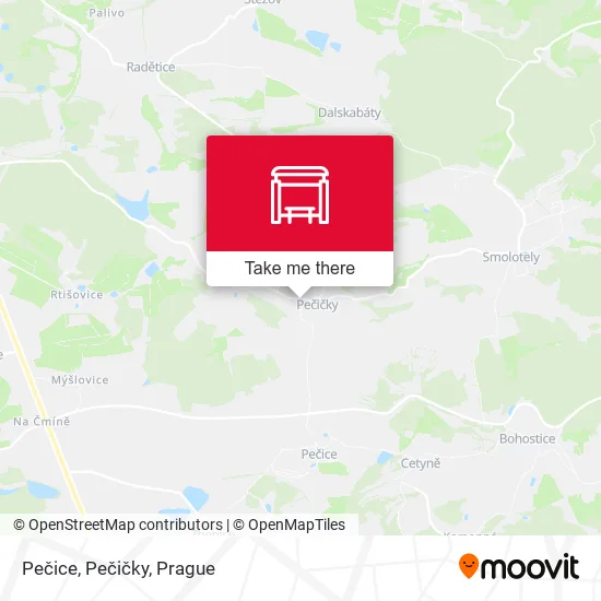 Карта Pečice, Pečičky