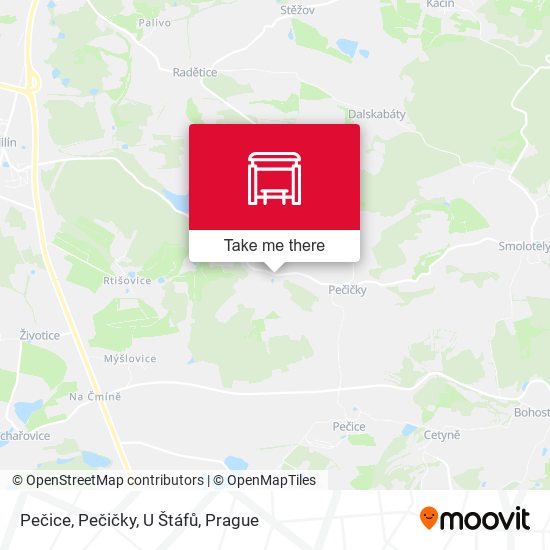 Pečice, Pečičky, U Štáfů map