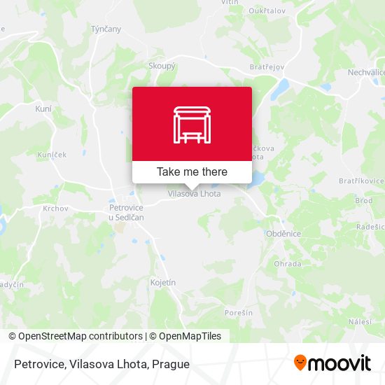 Petrovice, Vilasova Lhota map