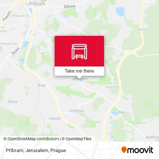 Příbram, Jerusalem map