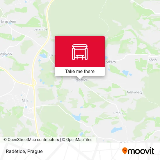 Radětice map