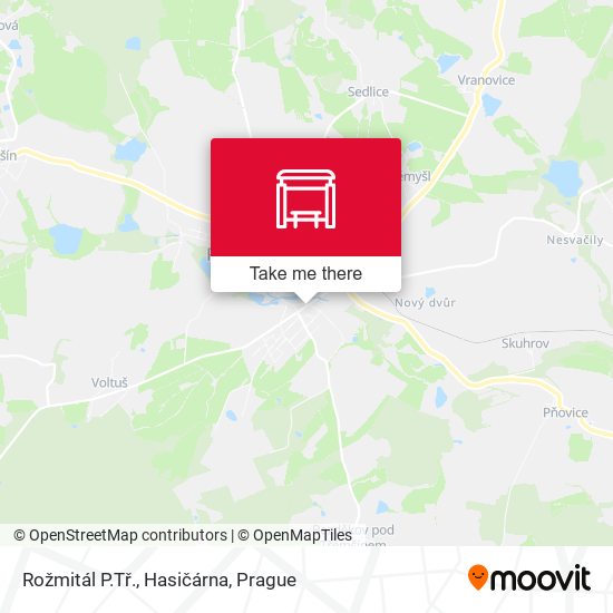 Rožmitál P.Tř., Hasičárna map