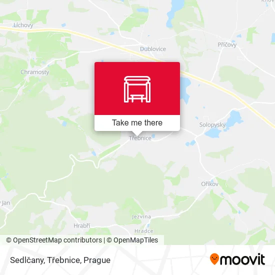Карта Sedlčany, Třebnice