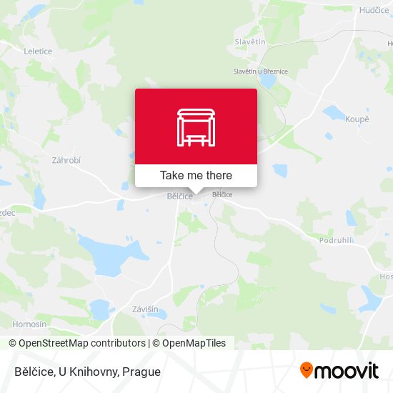 Bělčice, U Knihovny map