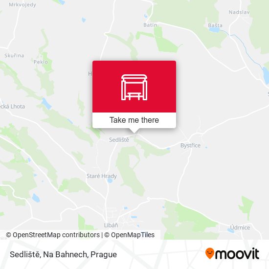 Sedliště, Na Bahnech map