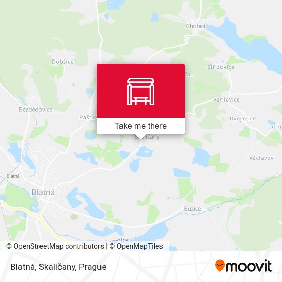 Blatná, Skaličany map