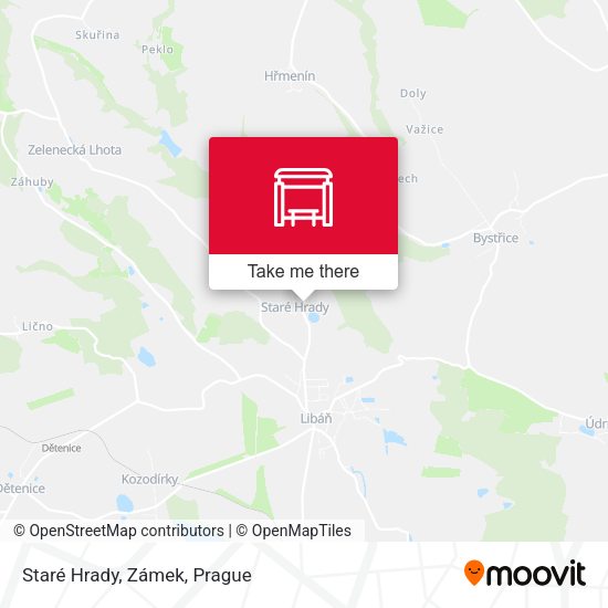 Staré Hrady, Zámek map