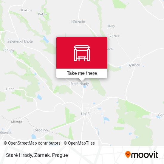 Staré Hrady, Zámek map