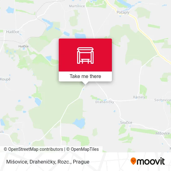 Карта Mišovice, Draheničky, Rozc.