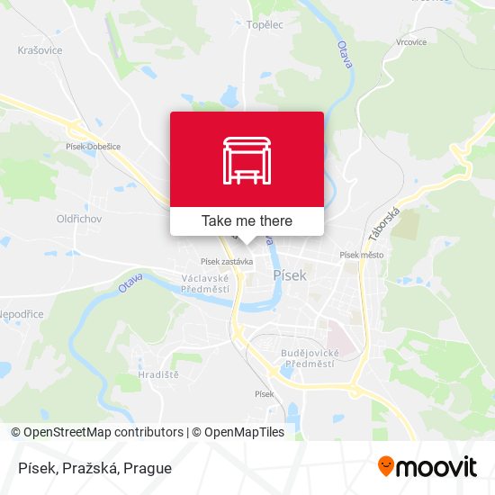 Písek, Pražská map