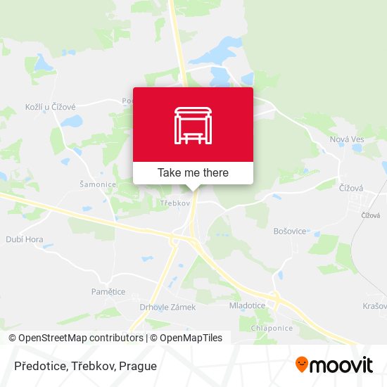 Předotice, Třebkov map