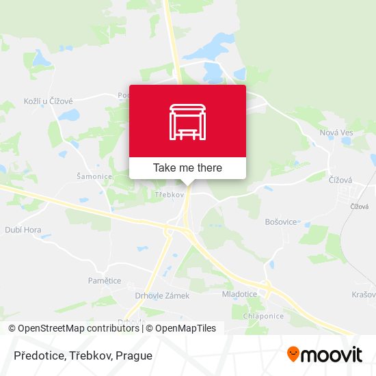 Předotice, Třebkov map