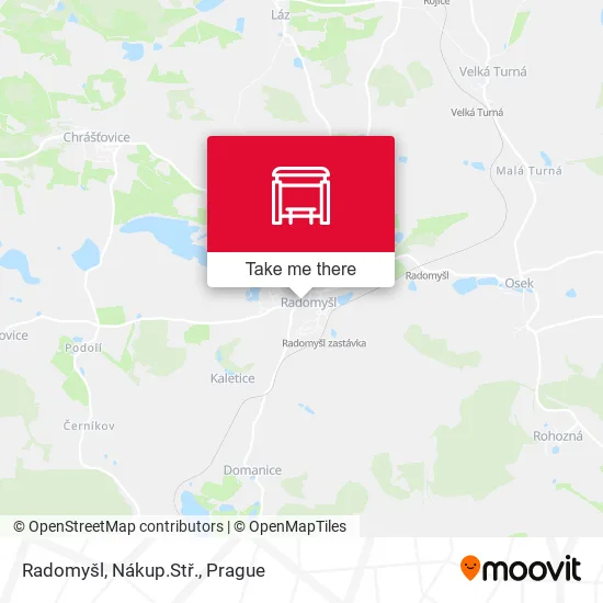 Карта Radomyšl, Nákup.Stř.