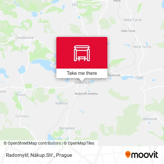 Карта Radomyšl, Nákup.Stř.