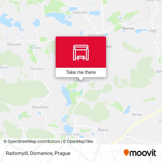 Карта Radomyšl, Domanice