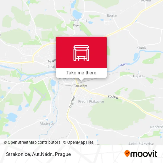 Карта Strakonice, Aut.Nádr.