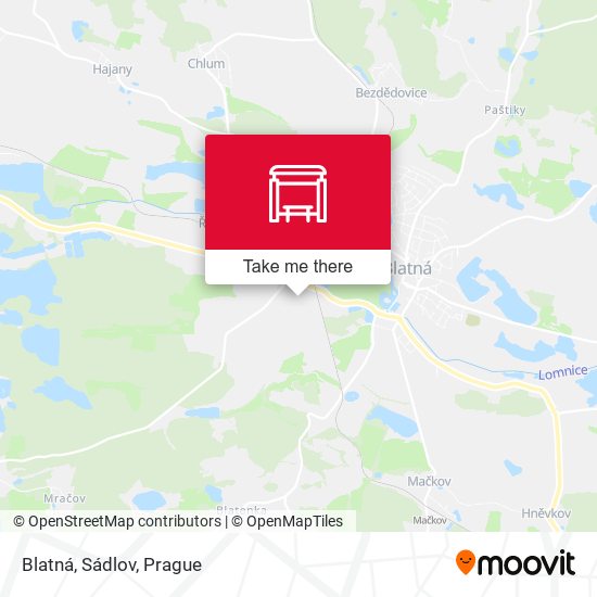 Карта Blatná, Sádlov