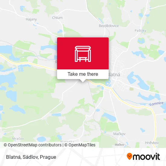 Карта Blatná, Sádlov
