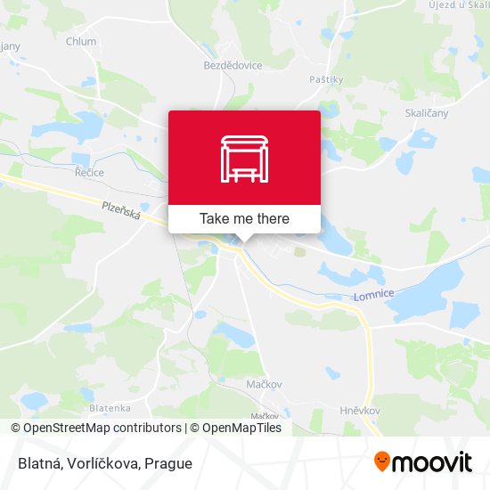 Blatná, Vorlíčkova map
