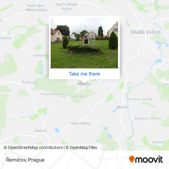 Řemíčov map