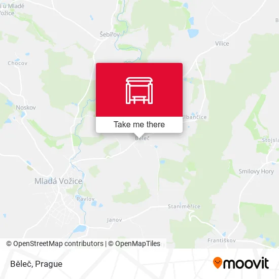 Карта Běleč