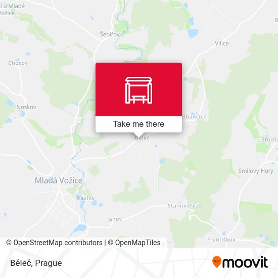 Карта Běleč