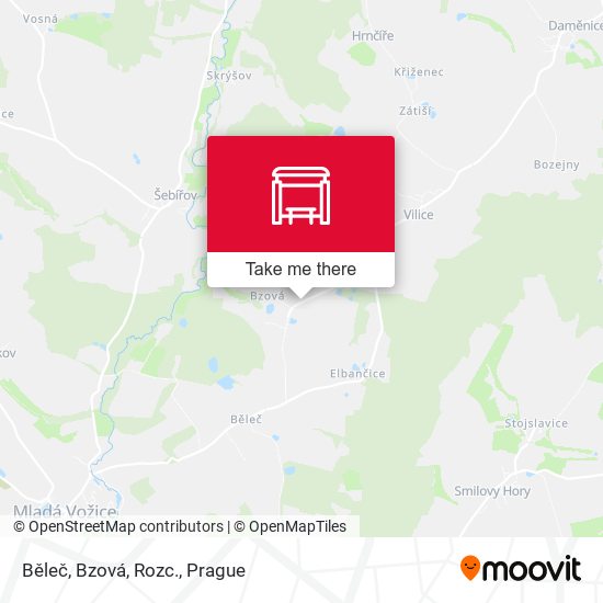 Běleč, Bzová, Rozc. map