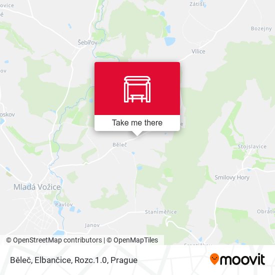 Běleč, Elbančice, Rozc.1.0 map