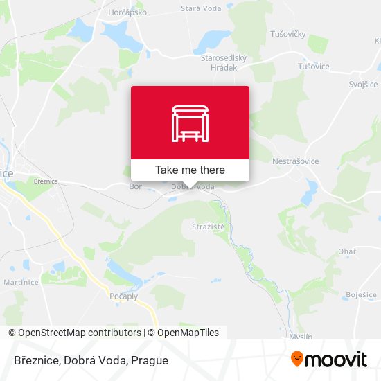 Březnice, Dobrá Voda map