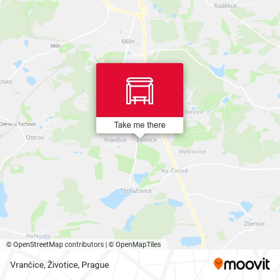Vrančice, Životice map