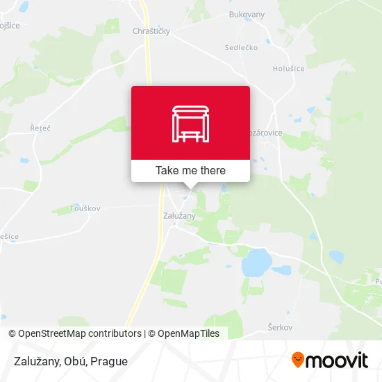Карта Zalužany, Obú