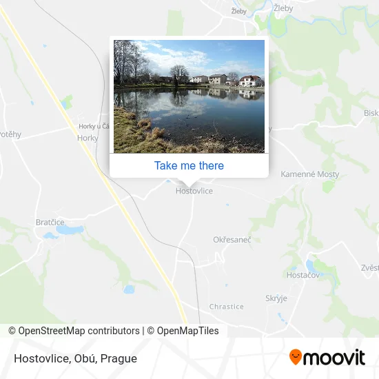 Карта Hostovlice, Obú