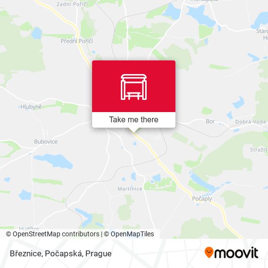 Карта Březnice, Počapská