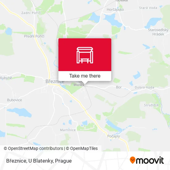 Карта Březnice, U Blatenky