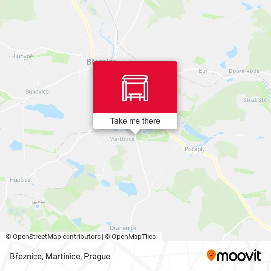 Карта Březnice, Martinice