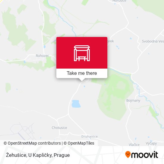 Žehušice, U Kapličky map