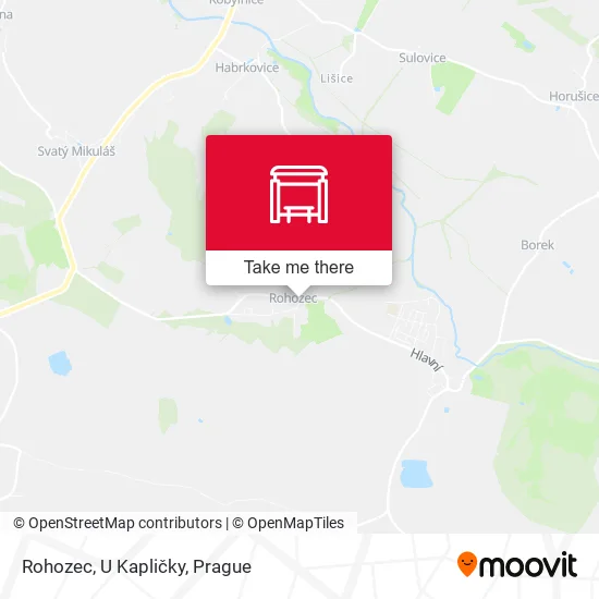 Карта Rohozec, U Kapličky