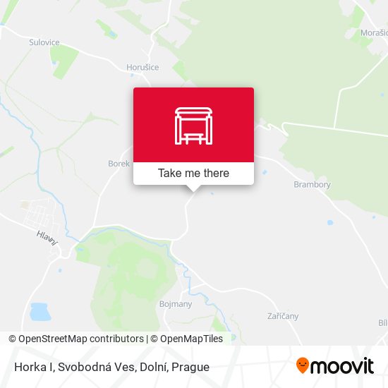 Horka I, Svobodná Ves, Dolní map
