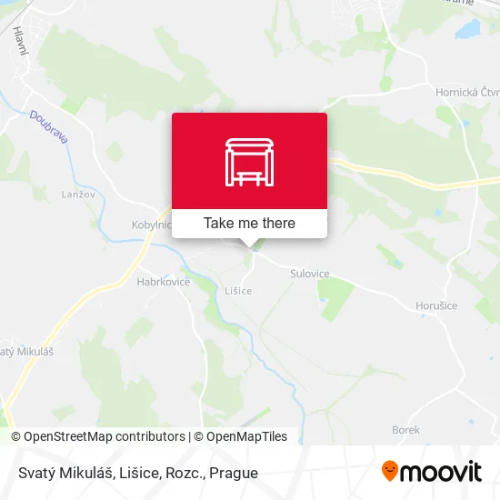 Карта Svatý Mikuláš, Lišice, Rozc.