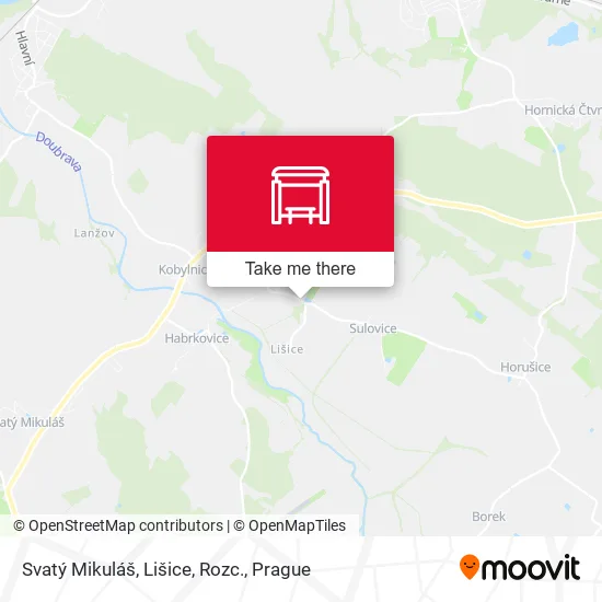 Карта Svatý Mikuláš, Lišice, Rozc.