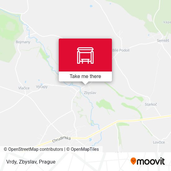 Карта Vrdy, Zbyslav