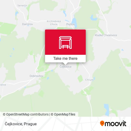 Карта Čejkovice