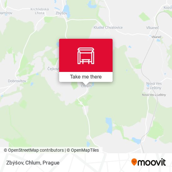 Карта Zbýšov, Chlum