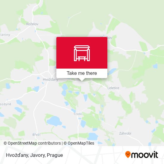 Карта Hvožďany, Javory