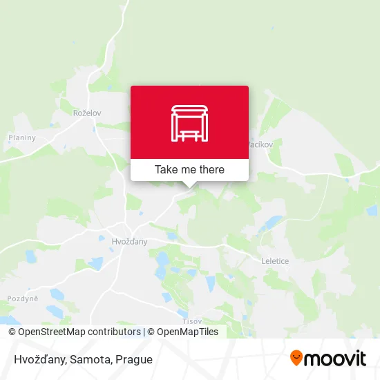 Карта Hvožďany, Samota