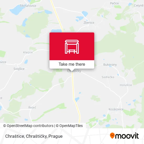 Карта Chraštice, Chraštičky