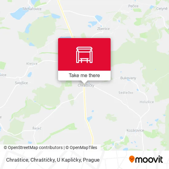 Карта Chraštice, Chraštičky, U Kapličky